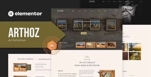 Arthoz – Art Exhibition Elementor Template kit